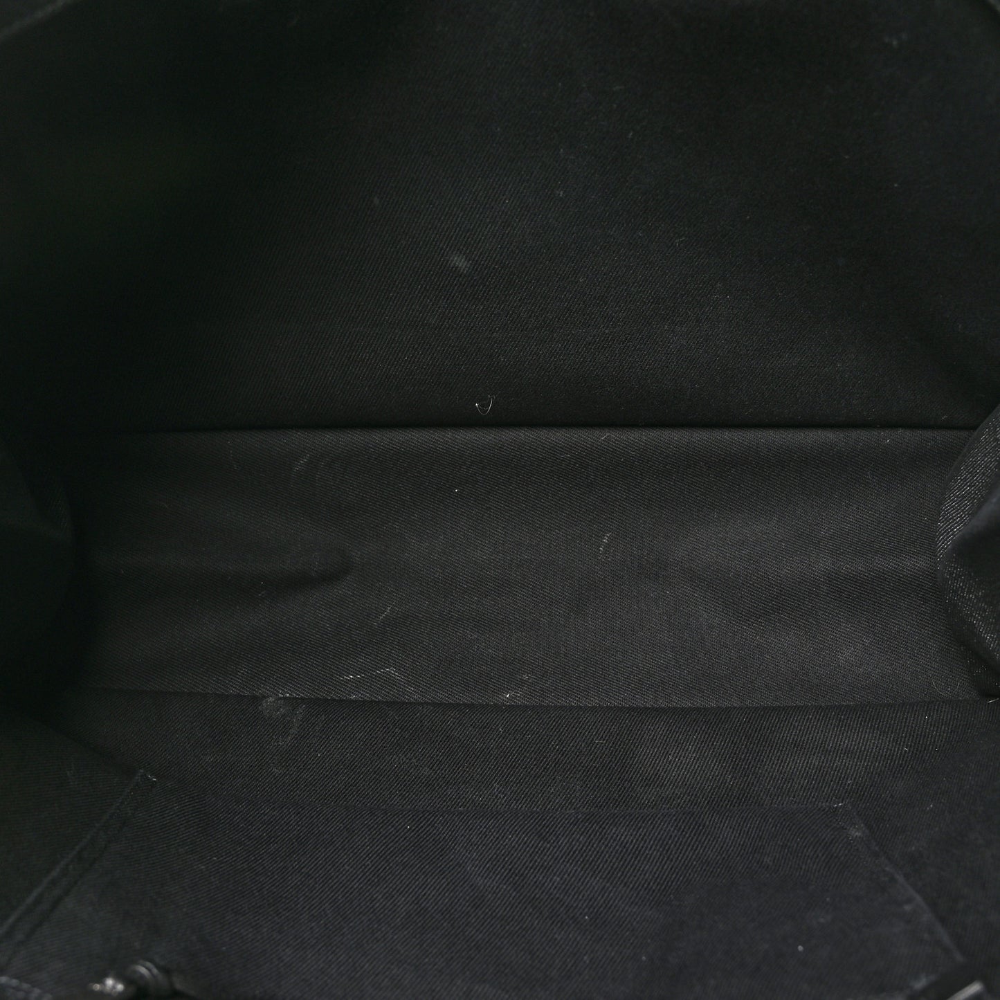 Linen Calfskin Rive Gauche Tote Black