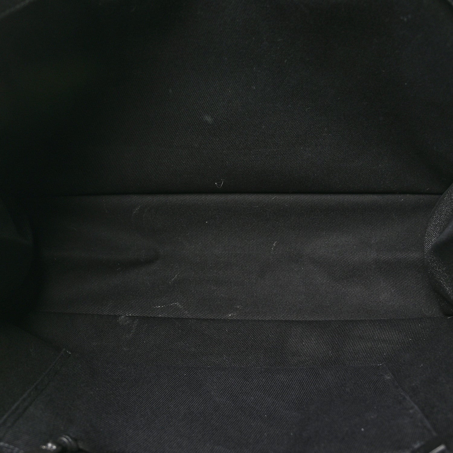 Saint Laurent Linen Calfskin Rive Gauche Tote Black 5 of 10