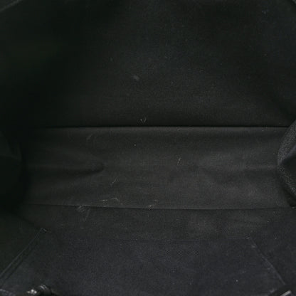 Saint Laurent Linen Calfskin Rive Gauche Tote Black 5 of 10