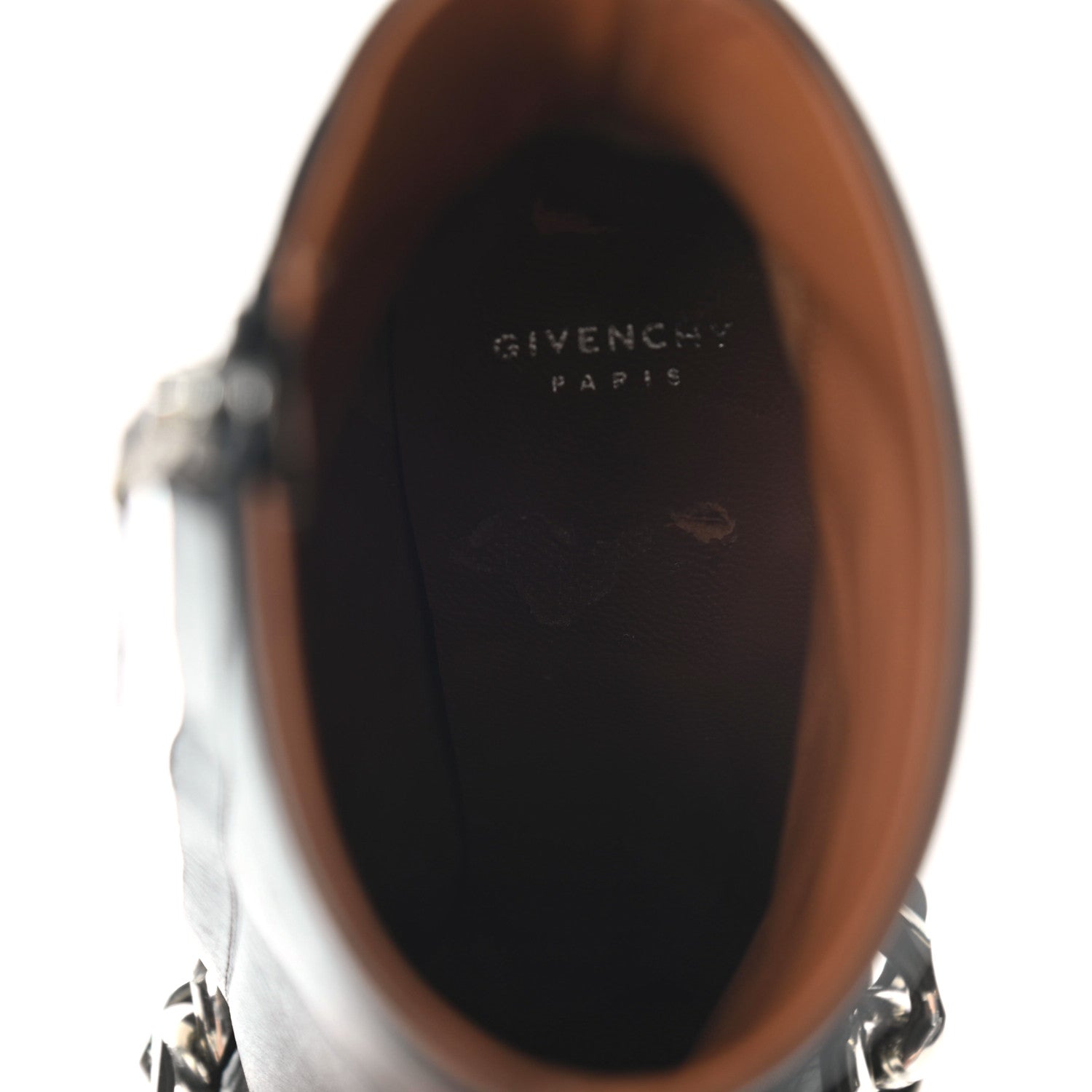 Givenchy Calfskin Mibotte Chain Boot 35 Black 11 of 12
