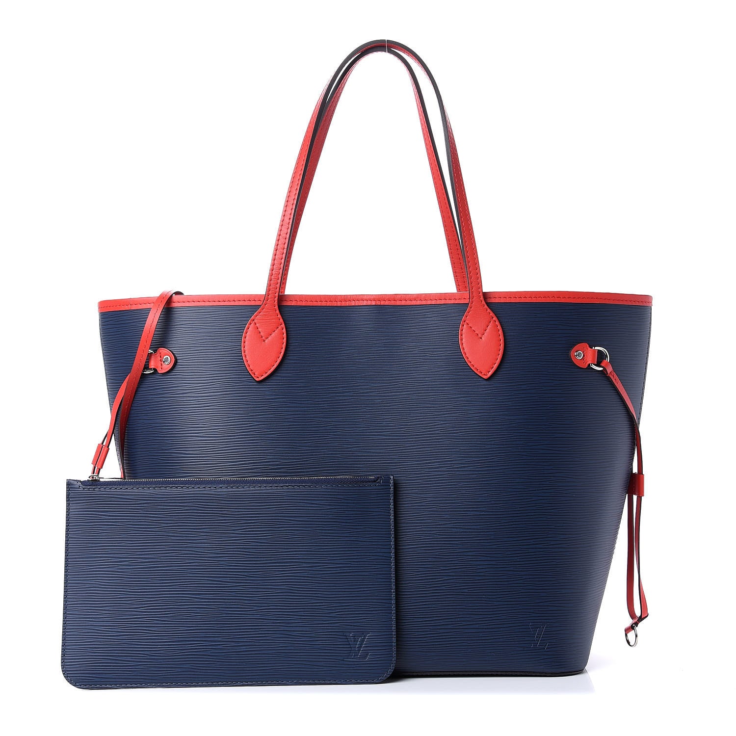 Louis Vuitton Epi Neverfull MM Indigo Coquelicot 1 of 10