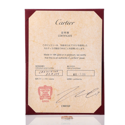 Cartier 18K Pink Gold Diamond 2.6mm LOVE Paved Band Ring 48 4.5 5 of 5