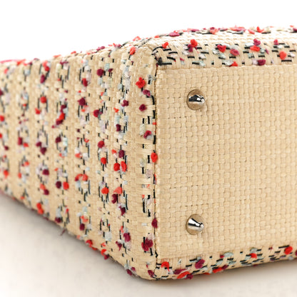 Christian Dior Raffia Tweed Medium Lady Dior Pink Beige 8 of 11