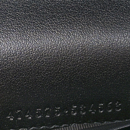 Gucci Calfskin Matelasse Aria GG Marmont Chain Wallet Black 7 of 11