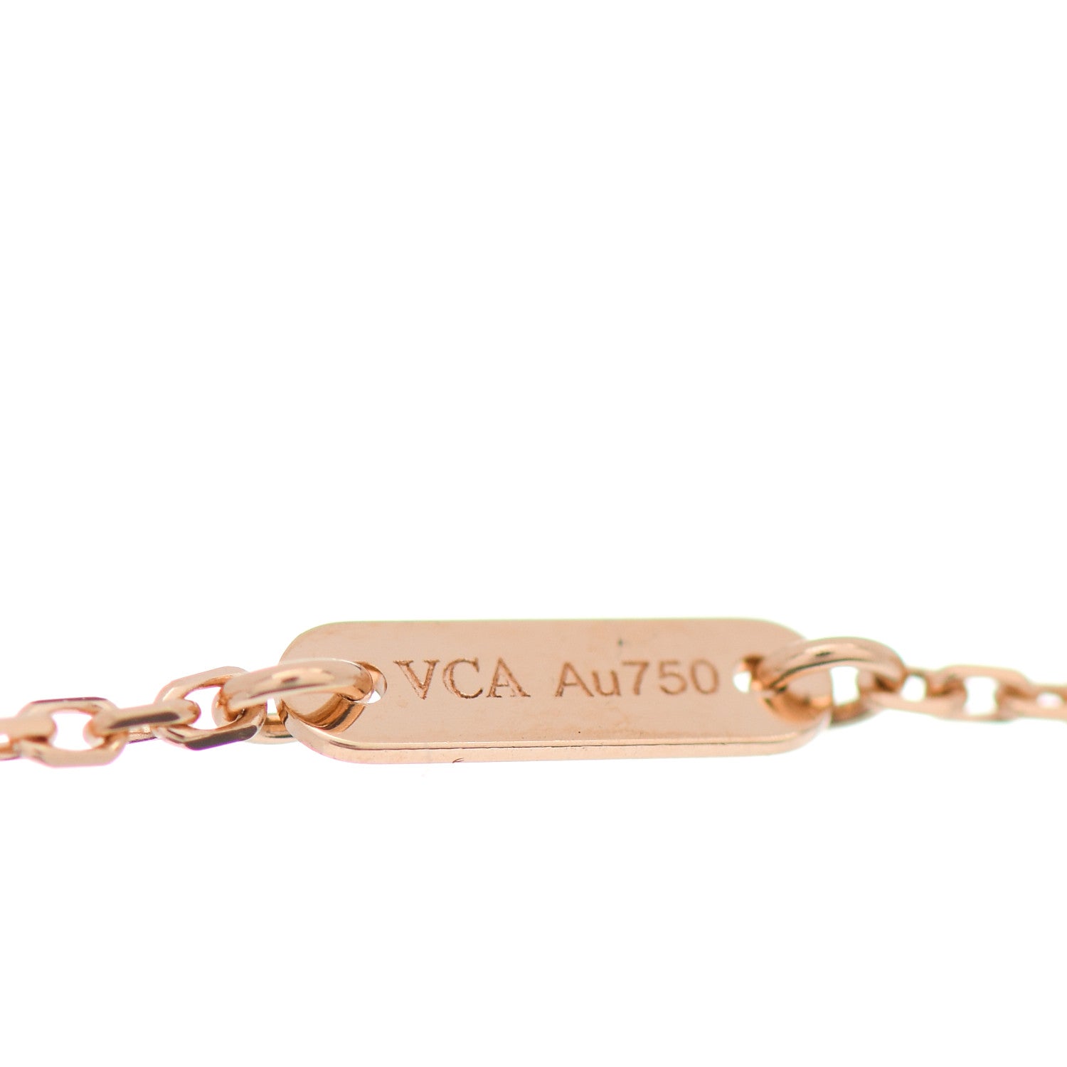 Van Cleef & Arpels 18K Rose Gold Carnelian Sweet Alhambra Heart Bracelet 3 of 5