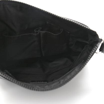 Gucci Nylon Monogram Dollar Calfskin Flat Messenger Bag Black 5 of 10