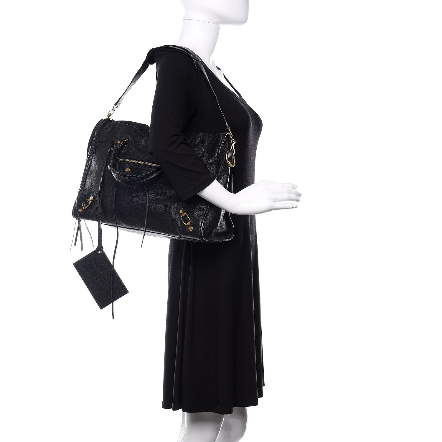 Balenciaga Agneau Classic Gold Hardware City Black 2 of 11