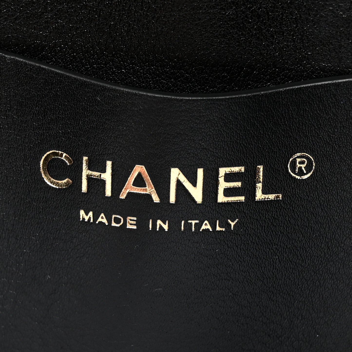 Calfskin Stitched Large Shopping Tote Black