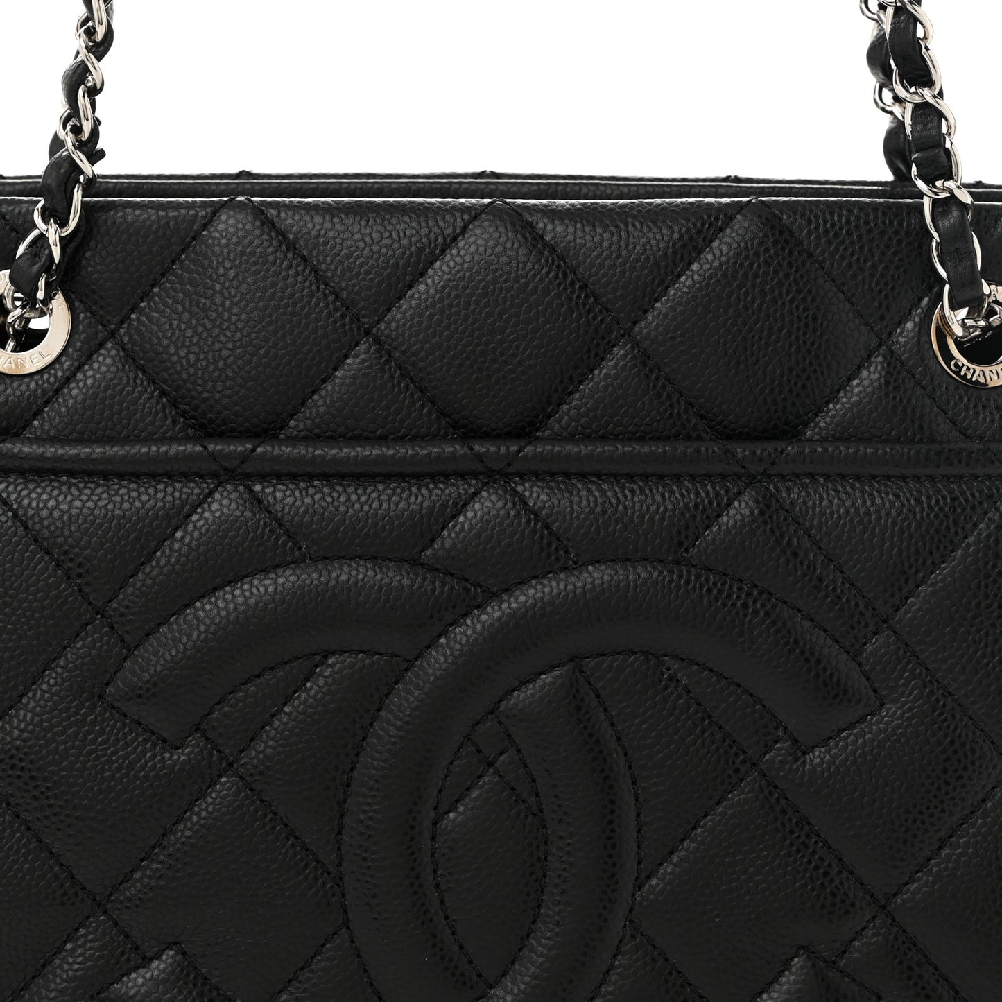 Caviar Quilted CC Timeless Soft Tote Black