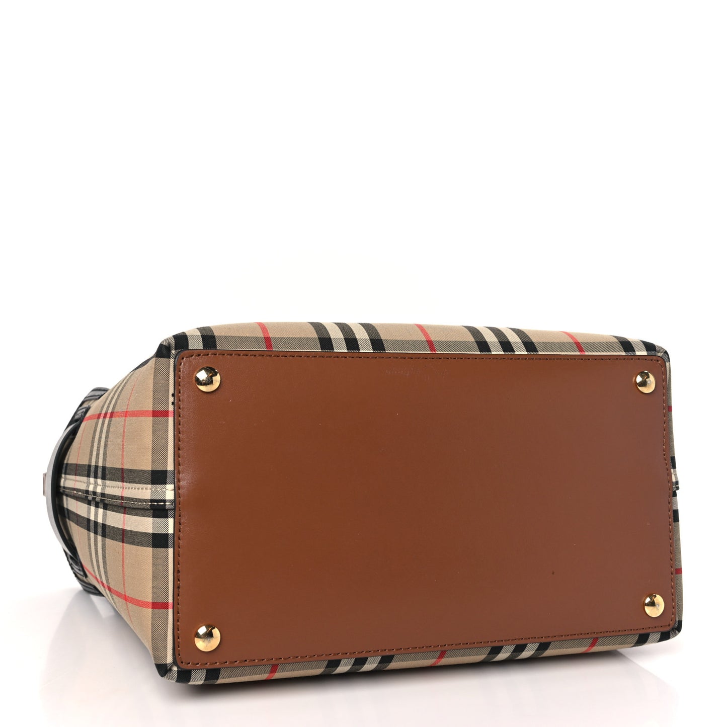 Calfskin Vintage Check Triple Stud Small Belt Bag Archive Beige