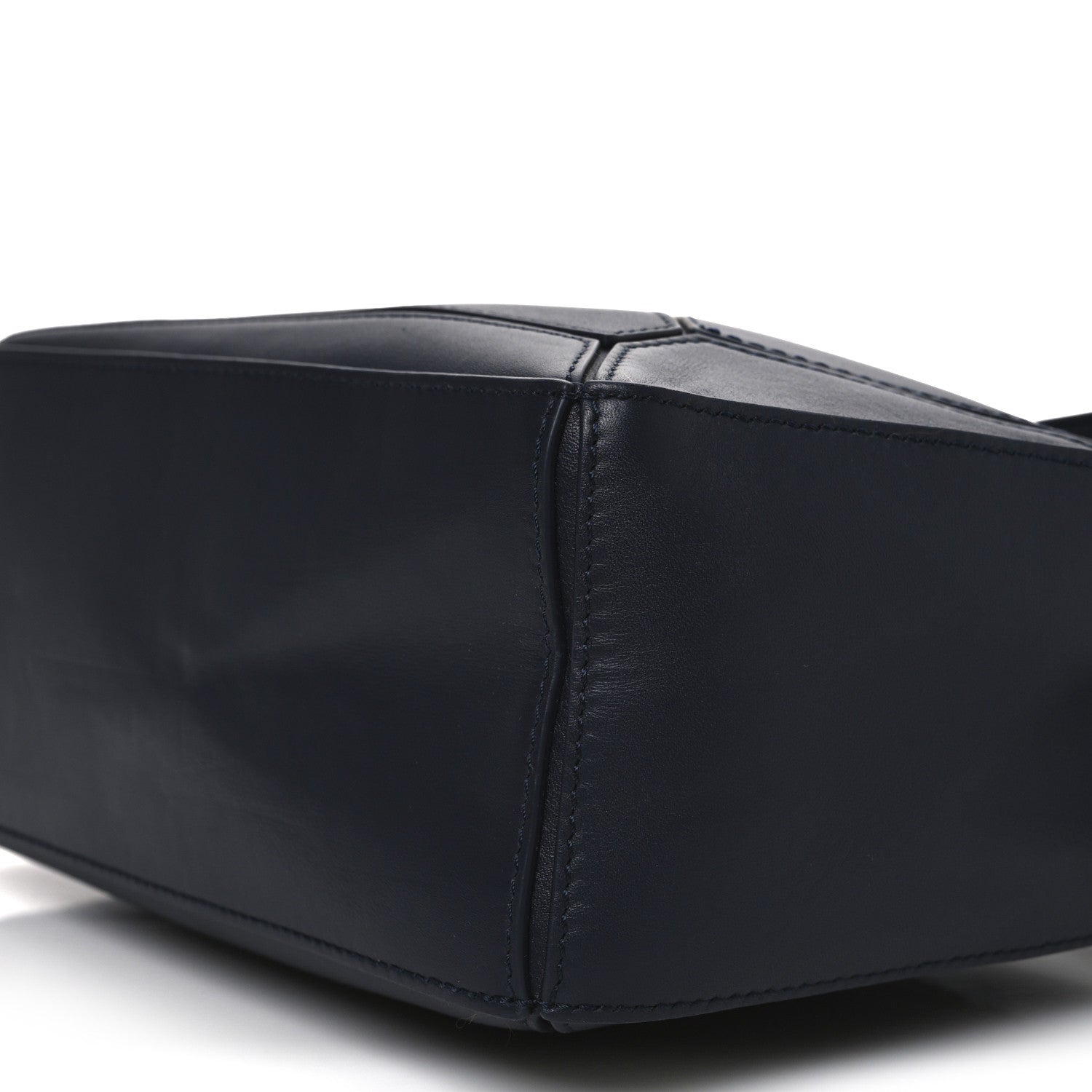 Loewe Calfskin Small Woven Puzzle Bag Dark Ink Dark Khaki 17 of 17