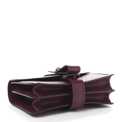 Chloe Shiny Goatskin Calfskin Aby Chain Shoulder Bag Burnt Mahogany 4 of 10