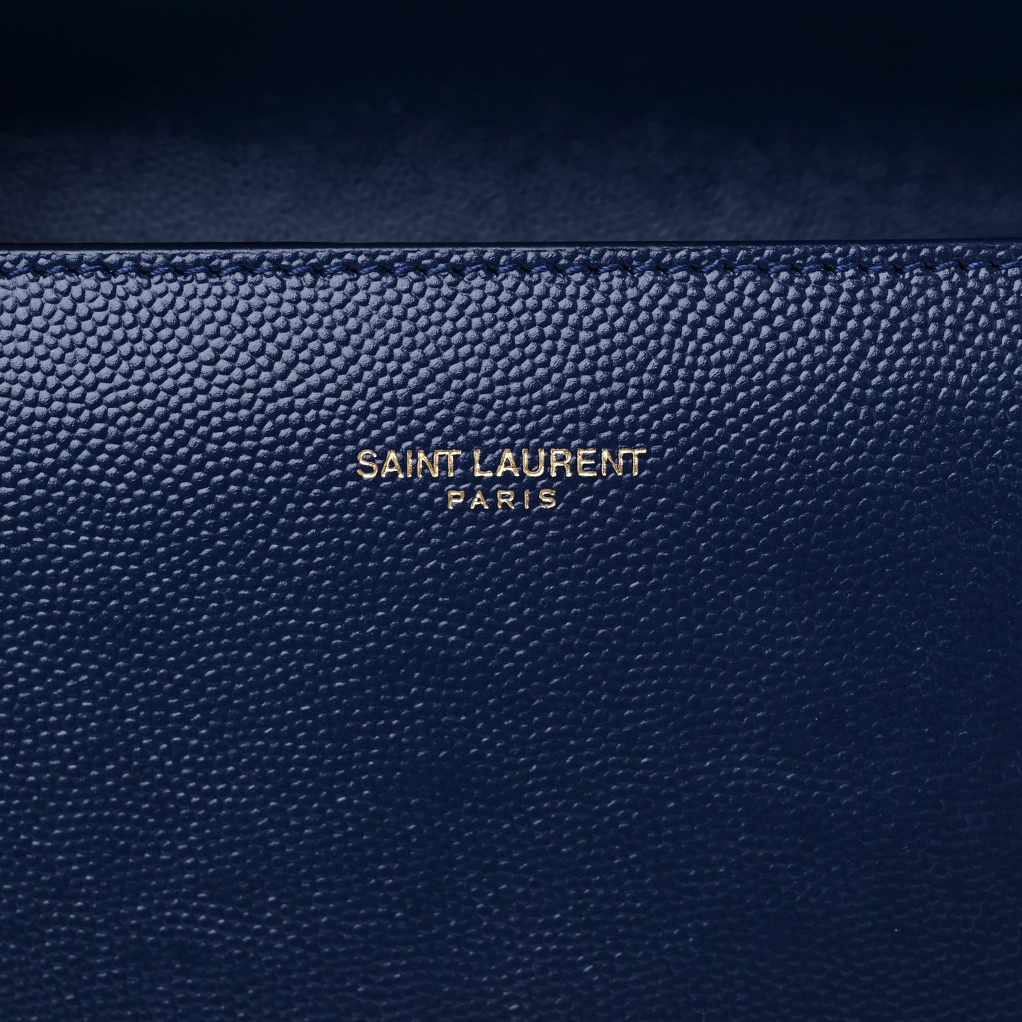 Calfskin Mini Classic Monogram Cassandra Top Handle Bag Blue