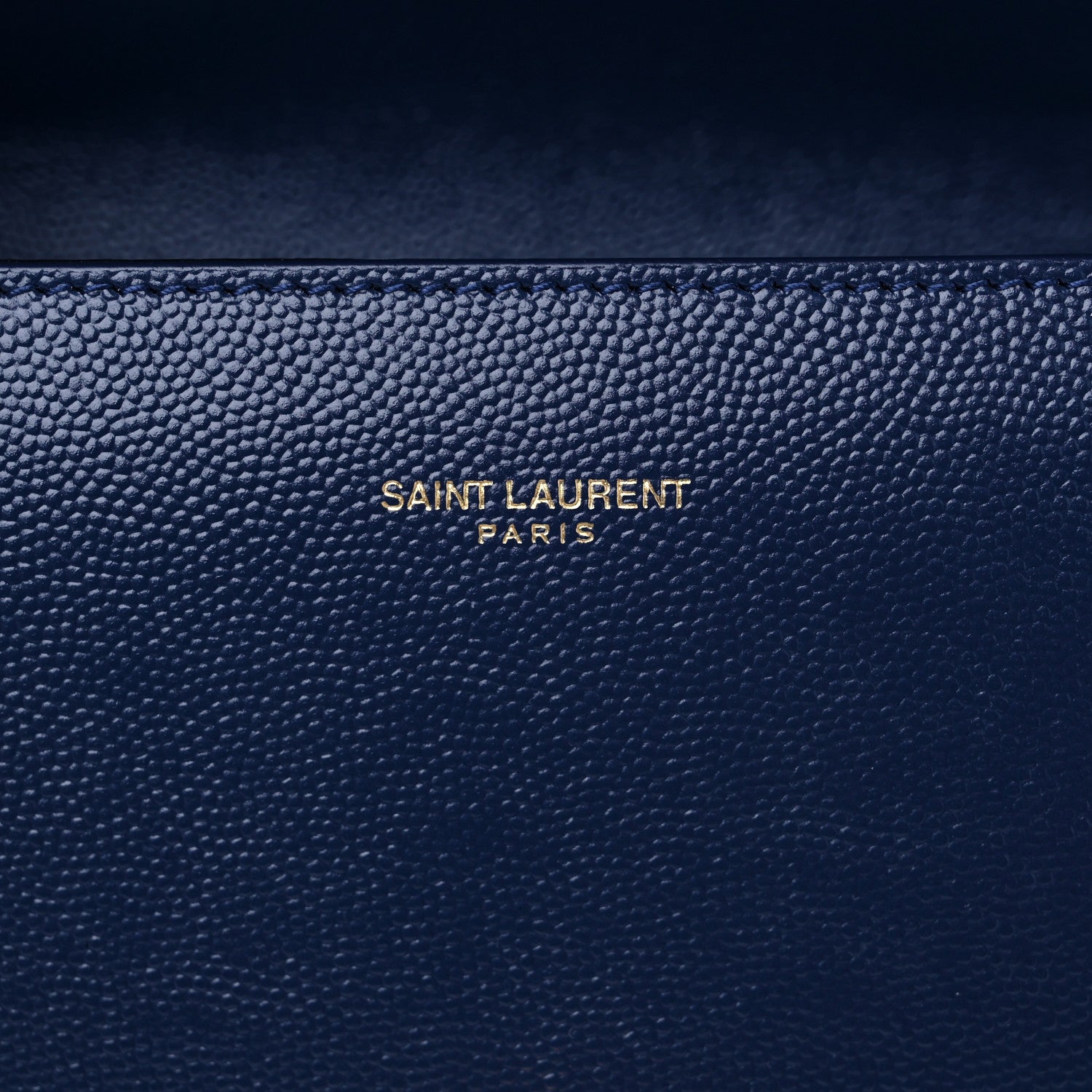 Saint Laurent Calfskin Mini Classic Monogram Cassandra Top Handle Bag Blue 5 of 8