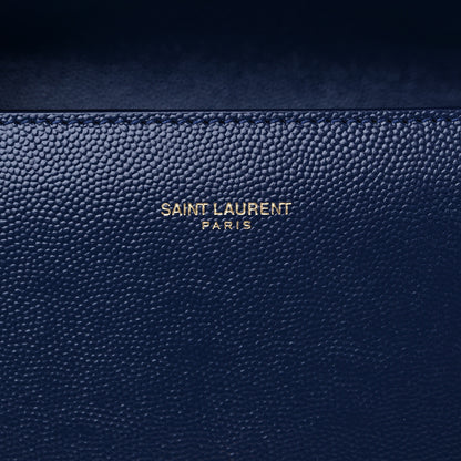 Saint Laurent Calfskin Mini Classic Monogram Cassandra Top Handle Bag Blue 5 of 8