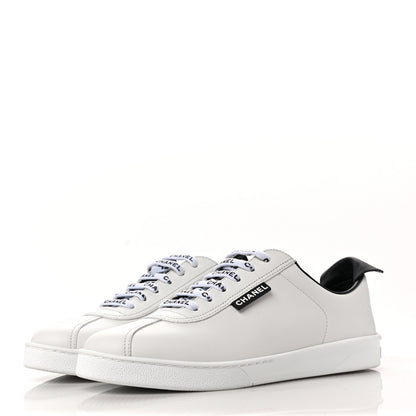 Chanel Calfskin CC Womens Sneakers 39 White 3 of 10