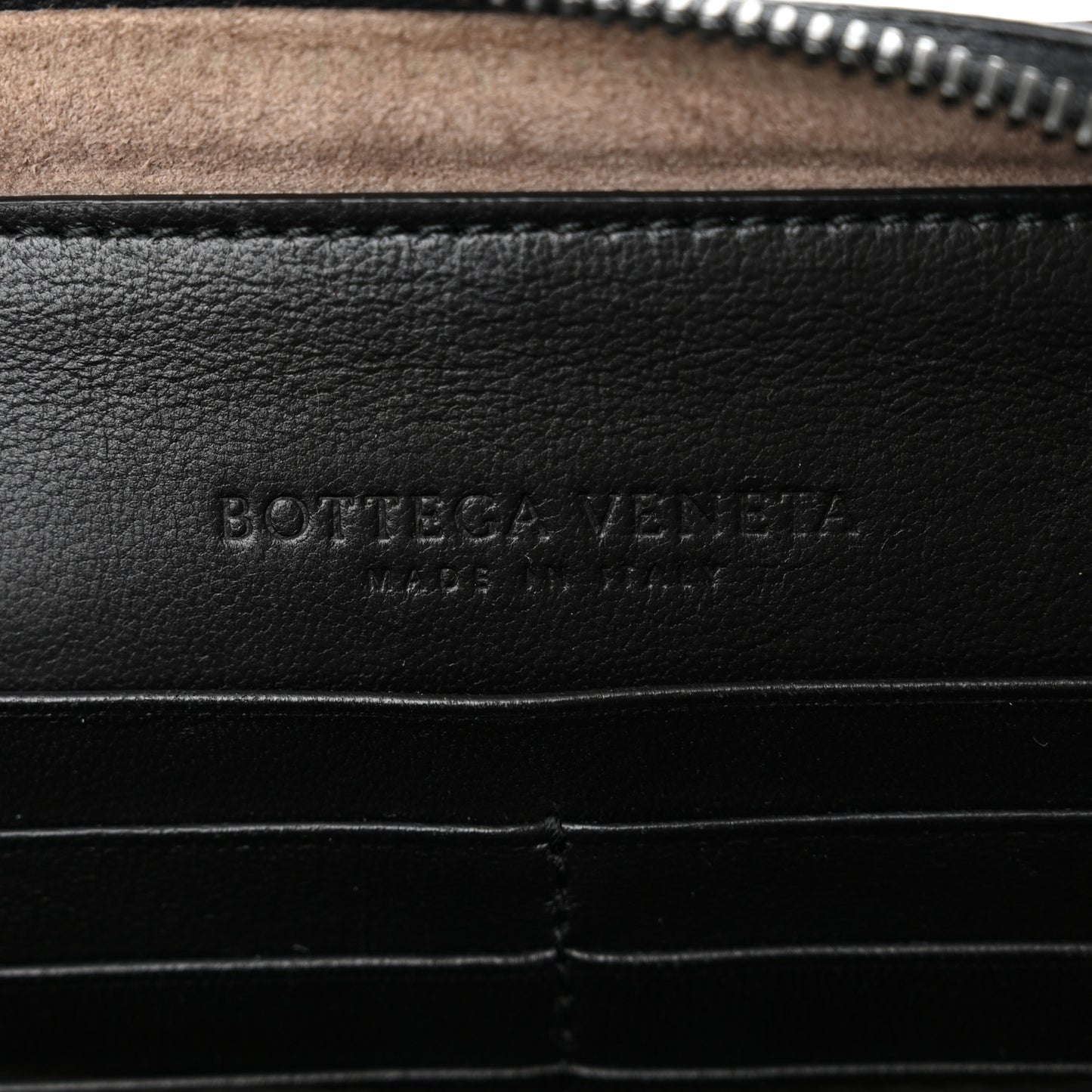 Nappa Intrecciato Chain Wallet Black