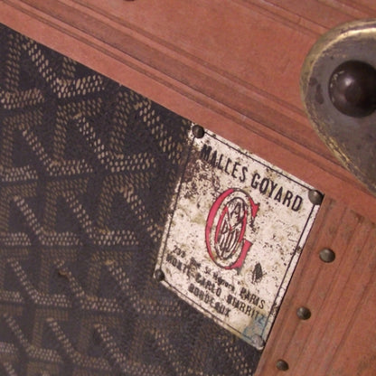 Goyard Vintage Hat Box Case RARE 7 of 9