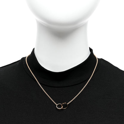 Cartier 18K Pink Gold Interlocking LOVE Necklace 2 of 4