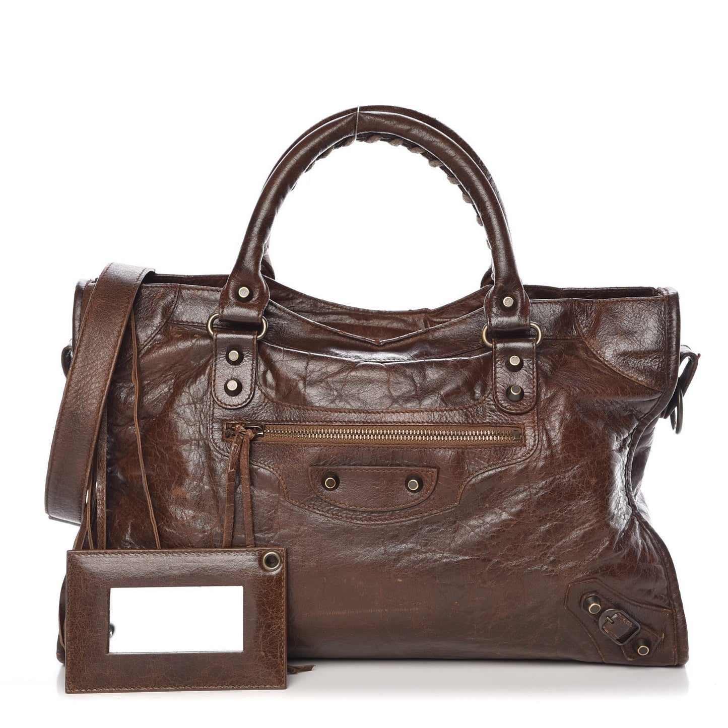 Agneau Classic Hardware City Olive Brown