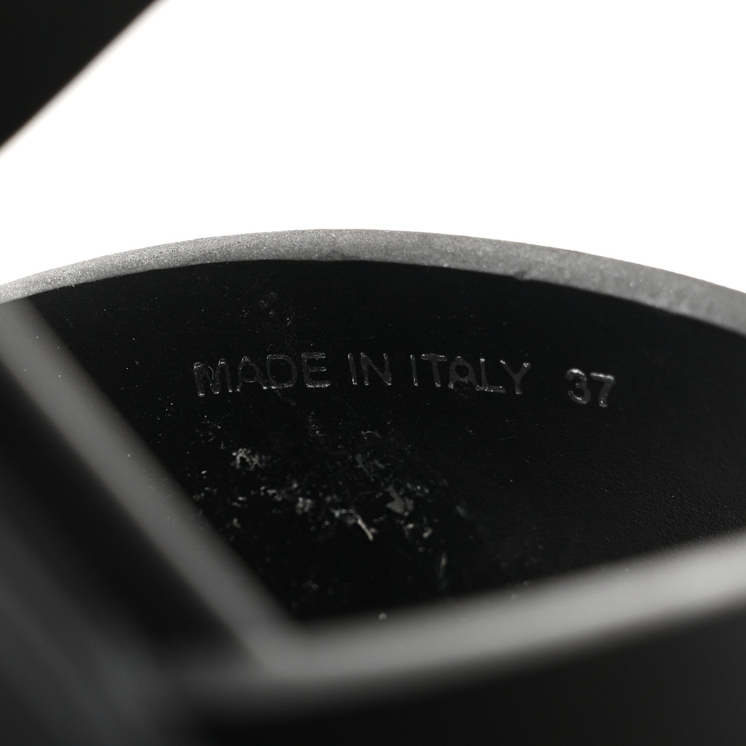 Prada Foam Rubber Metal Triangle Logo Monolith 55mm Soft Cage Sandals 37 Black 8 of 10
