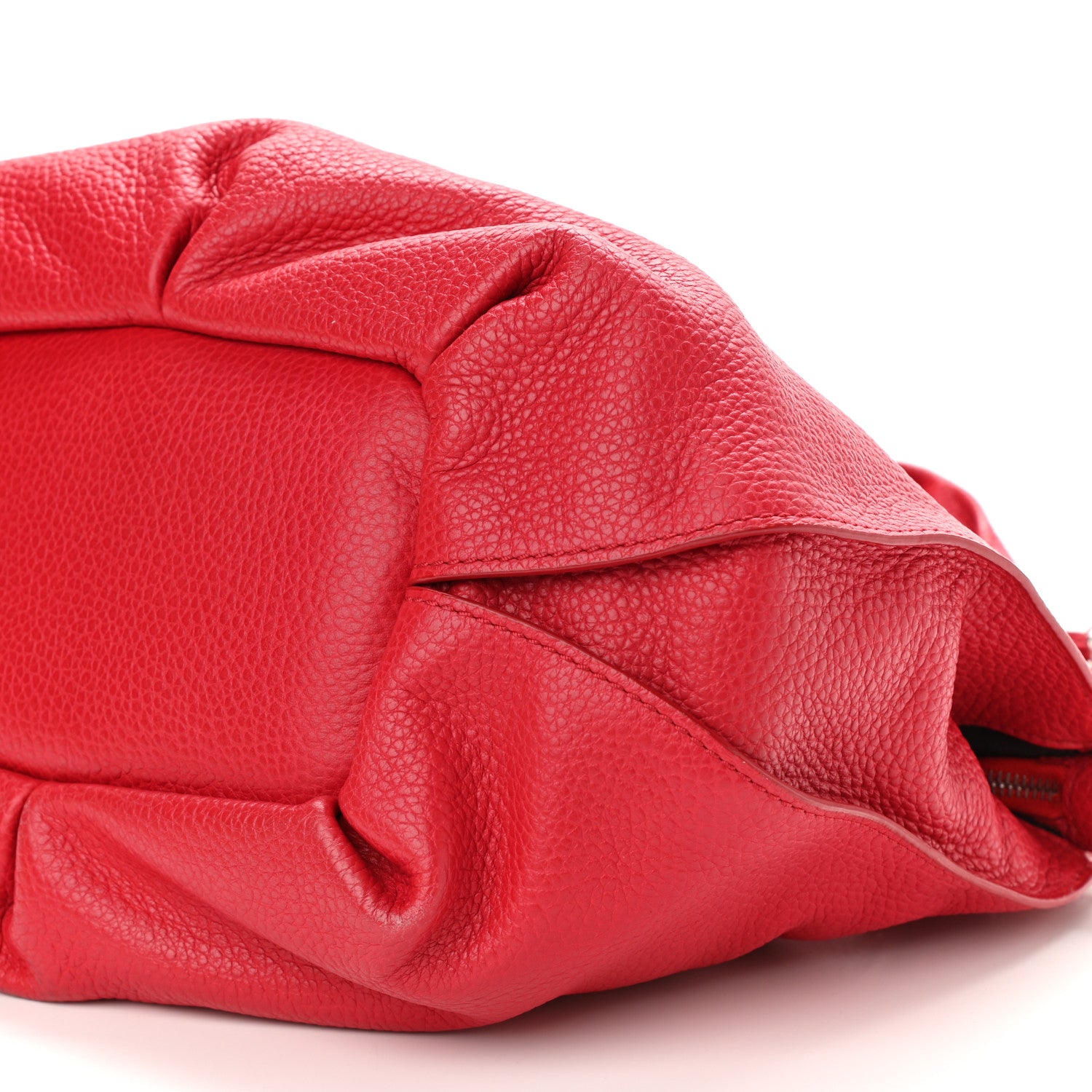 Celine Grained Calfskin Bittersweet Hobo Red 10 of 10