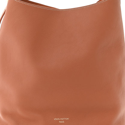 Louis Vuitton Grained Calfskin Low Key Hobo MM Cognac 7 of 9