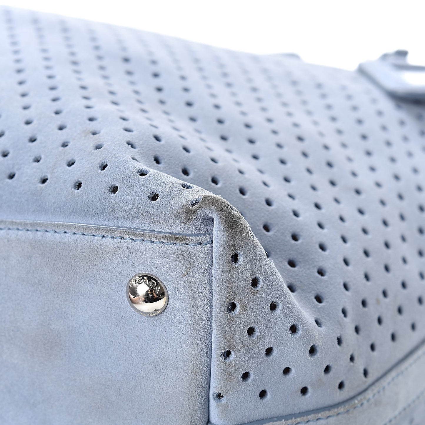 Suede Perforated Tote Astrale