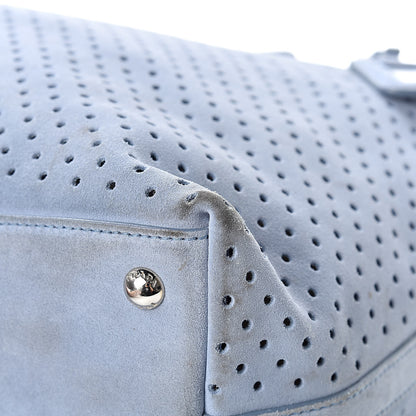Prada Suede Perforated Tote Astrale 11 of 20