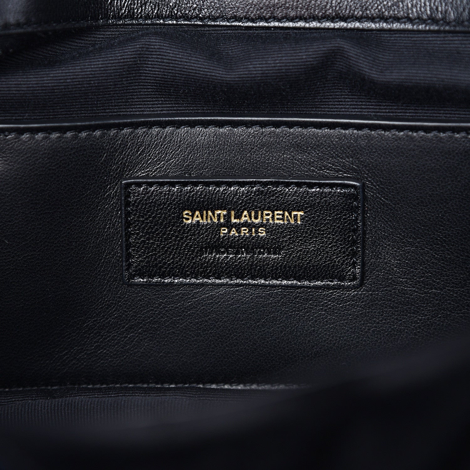 Saint Laurent Velvet Matelasse Chevron Medium Monogram Chain Bag Black 6 of 9