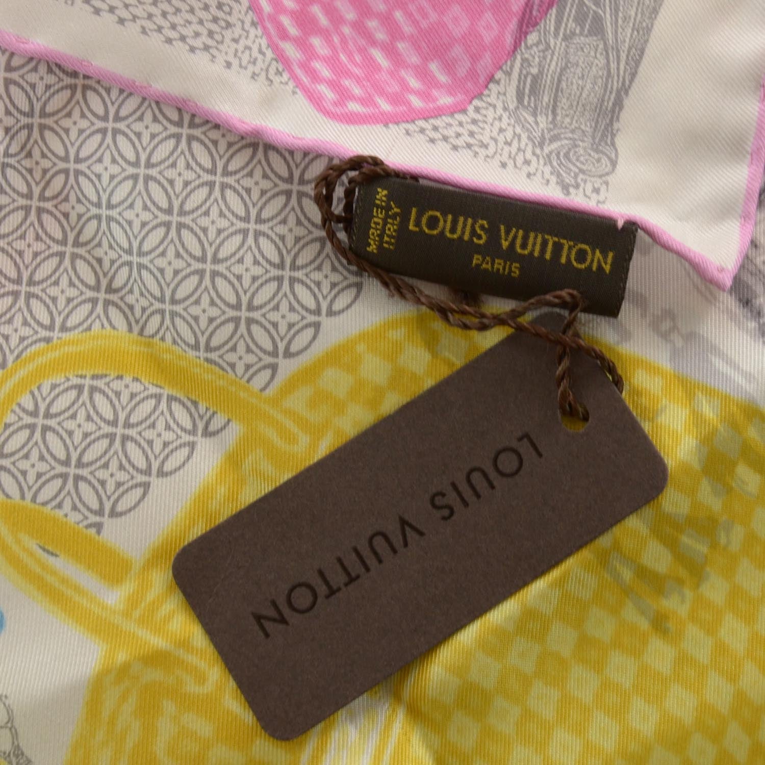 Louis Vuitton Silk Travel Pop Art Scarf 4 of 5