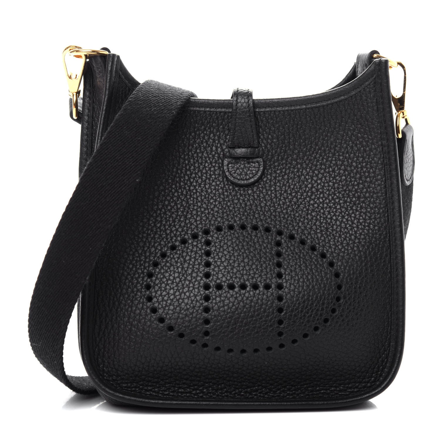 Hermes Taurillon Clemence Evelyne TPM Black 1 of 11
