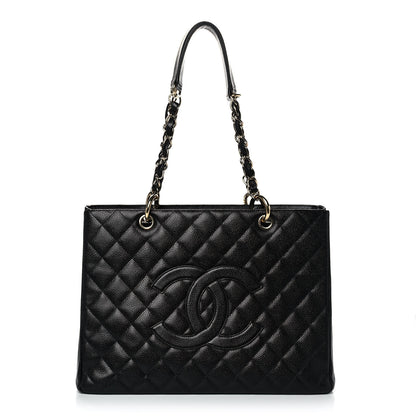 Chanel Caviar Quilted Grand Shopping Tote GST Black 1 of 10