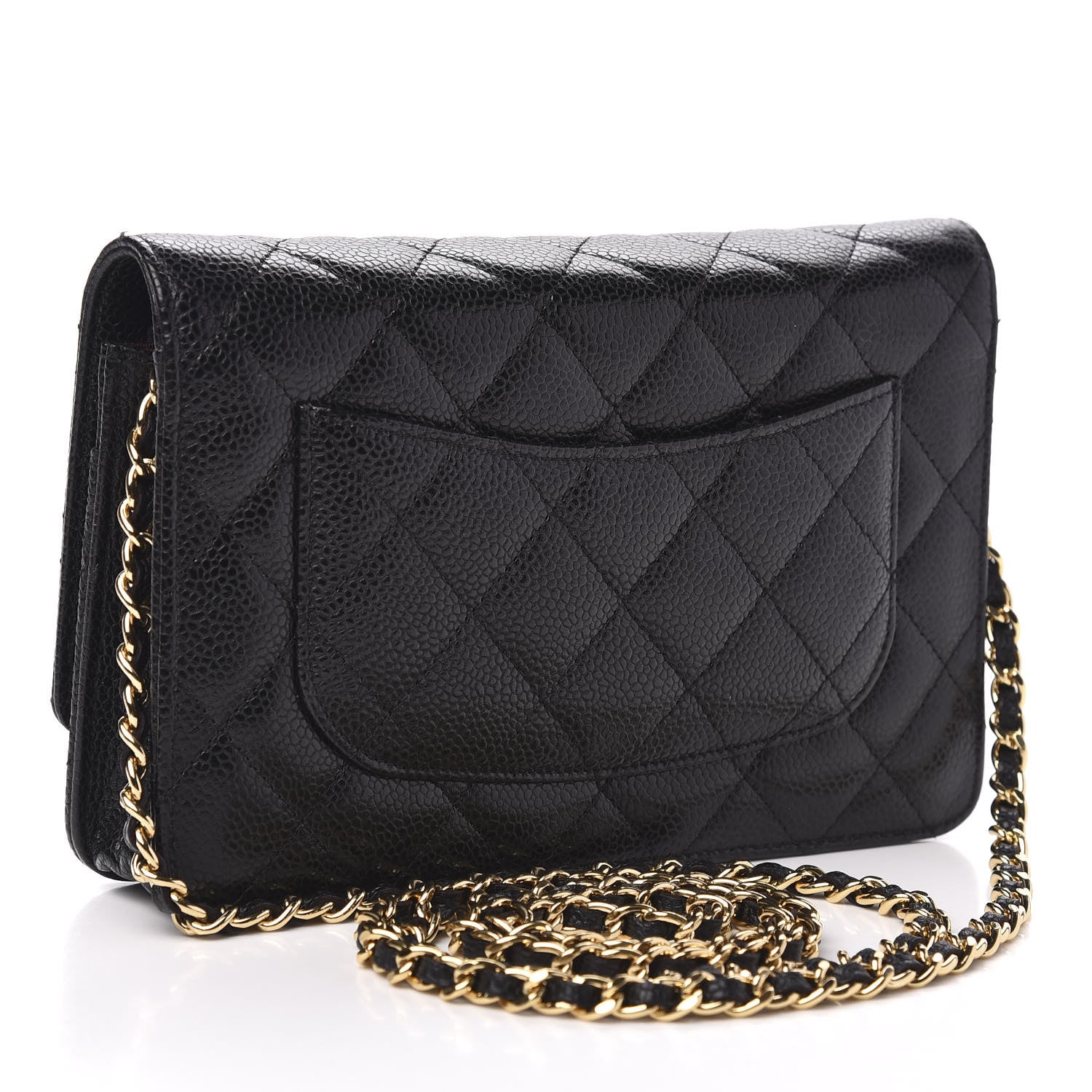 Chanel Caviar Quilted Wallet On Chain WOC Black 3 of 12