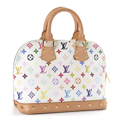 Louis Vuitton Monogram Multicolor Alma White 3 of 10
