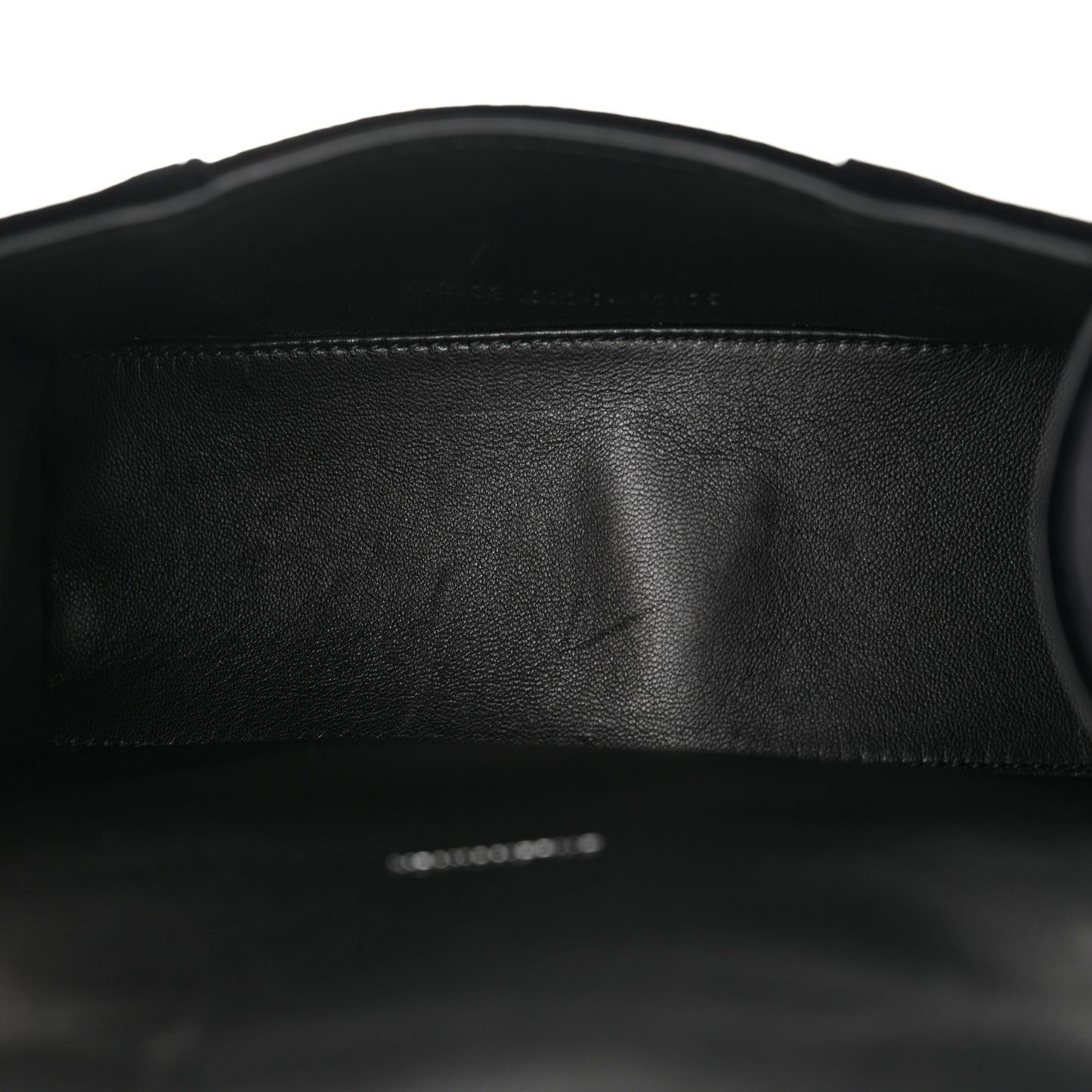 Velvet Jersey Hourglass Top Handle Bag XS Black