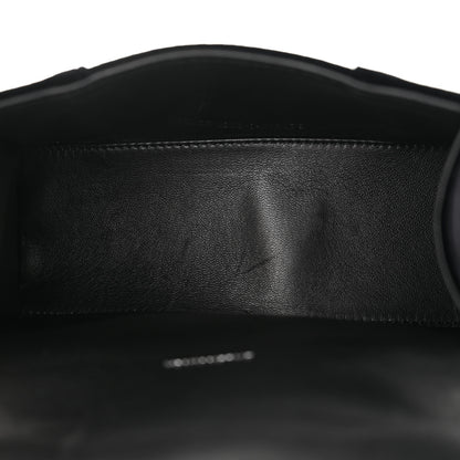 Balenciaga Velvet Jersey Hourglass Top Handle Bag XS Black 5 of 17