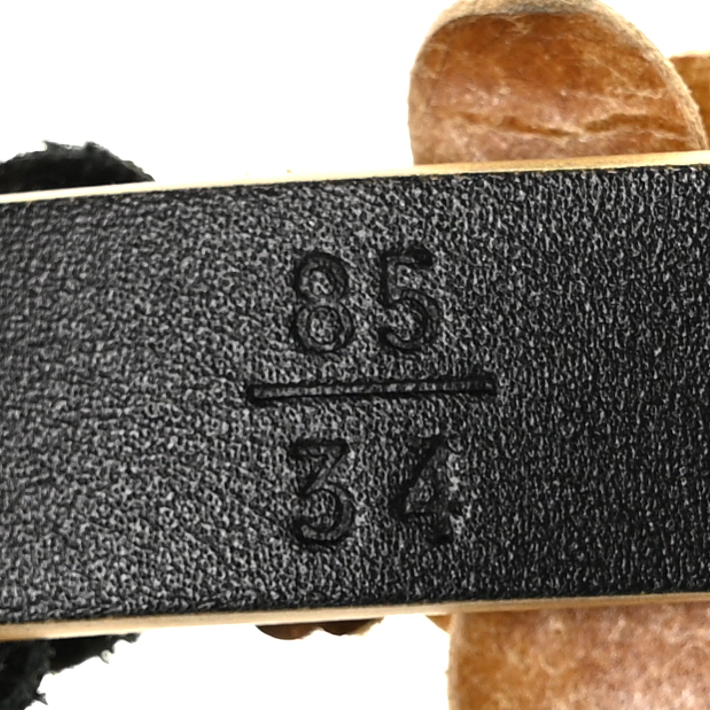 Metallic Lambskin CC Belt 85 34 Gold