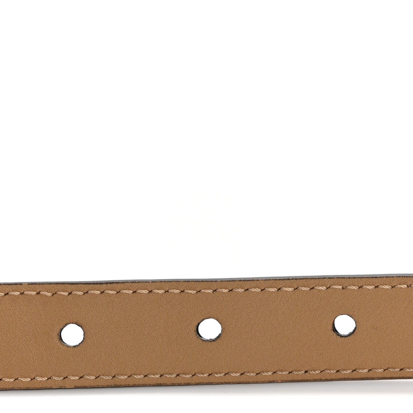 Vitello King Fendi O'Lock 2CM Belt 75 30 Tortora