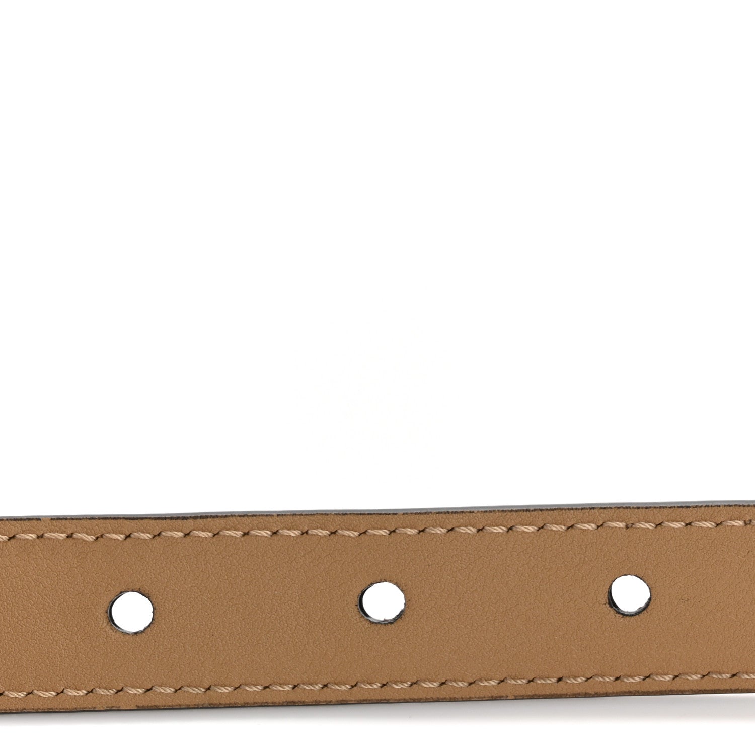 Fendi Vitello King Fendi O'Lock 2CM Belt 75 30 Tortora 4 of 6