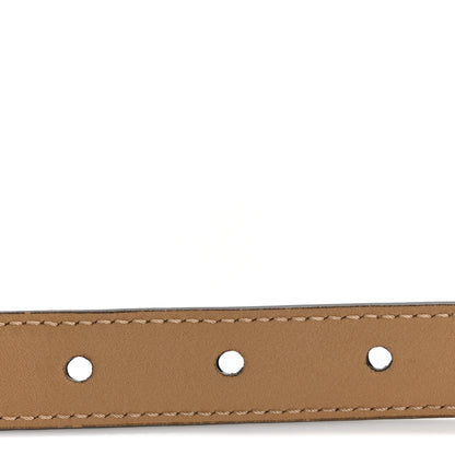 Fendi Vitello King Fendi O'Lock 2CM Belt 75 30 Tortora 4 of 6