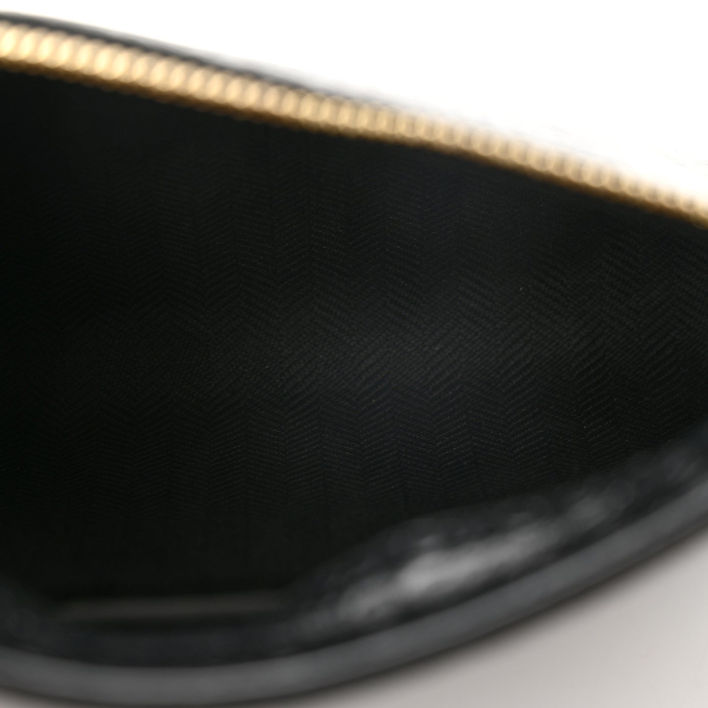 Calfskin Embossed Mini Repeat T Pouch Black