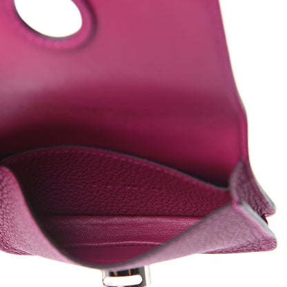 Hermes Togo Dogon Card Case Rose Pourpre 4 of 9