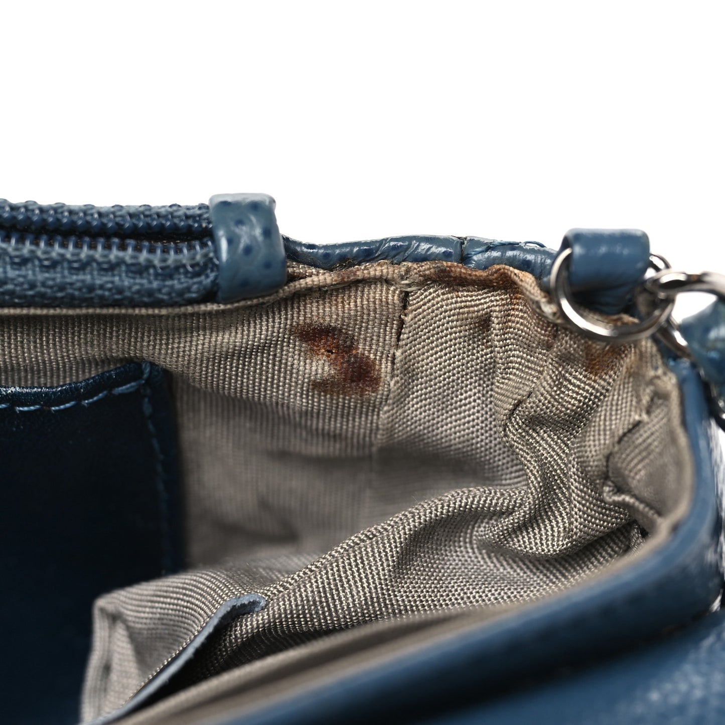 Caviar Half Moon Wallet On Chain WOC Blue
