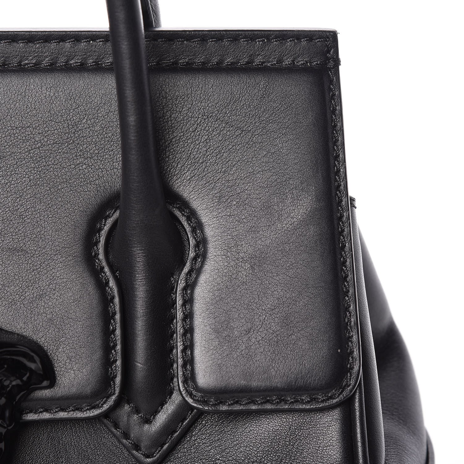 Versace Calfskin Medium Palazzo Empire Bag Black 9 of 14