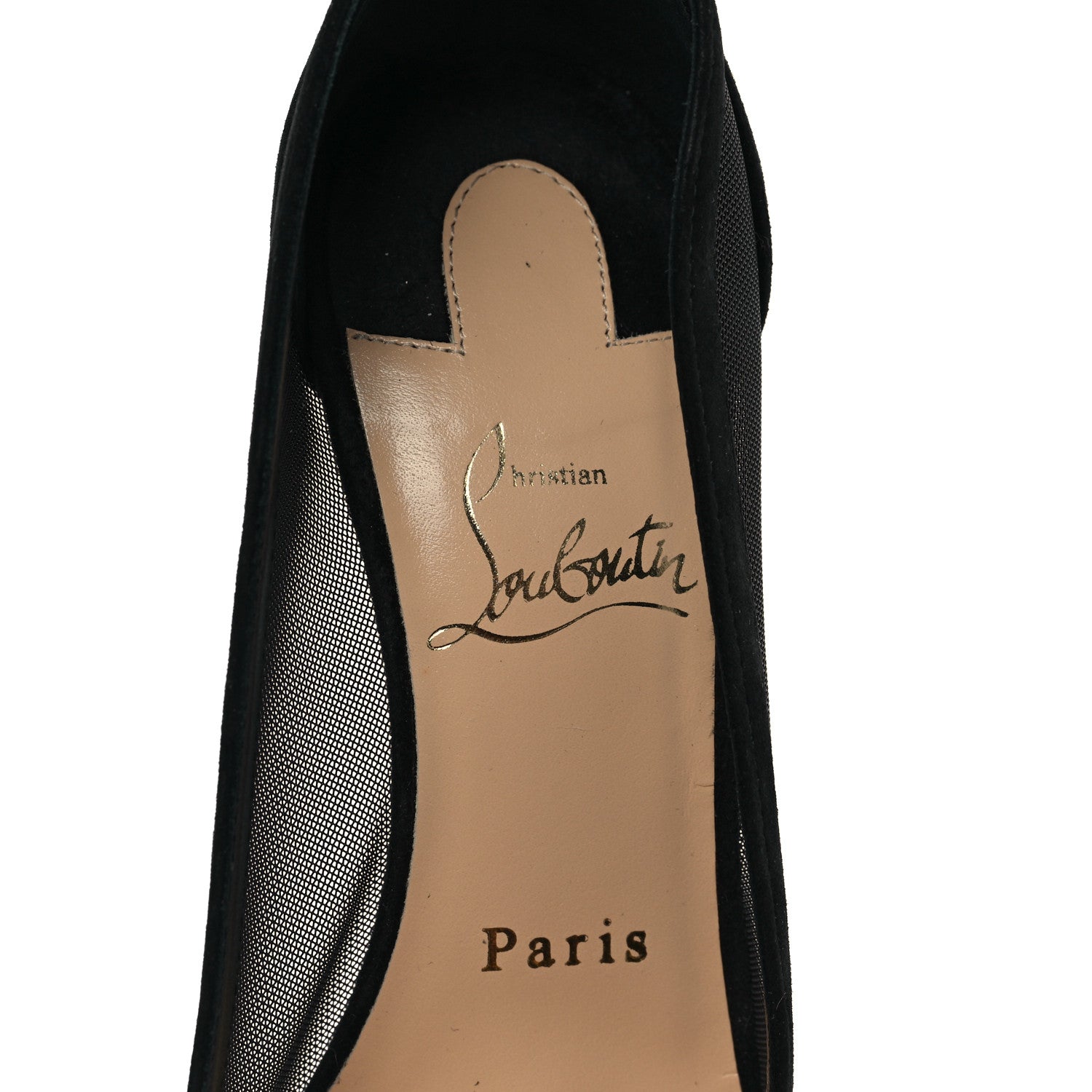 Christian Louboutin Veau Velours Rete Galativi 100 Pumps 36 Black 7 of 7