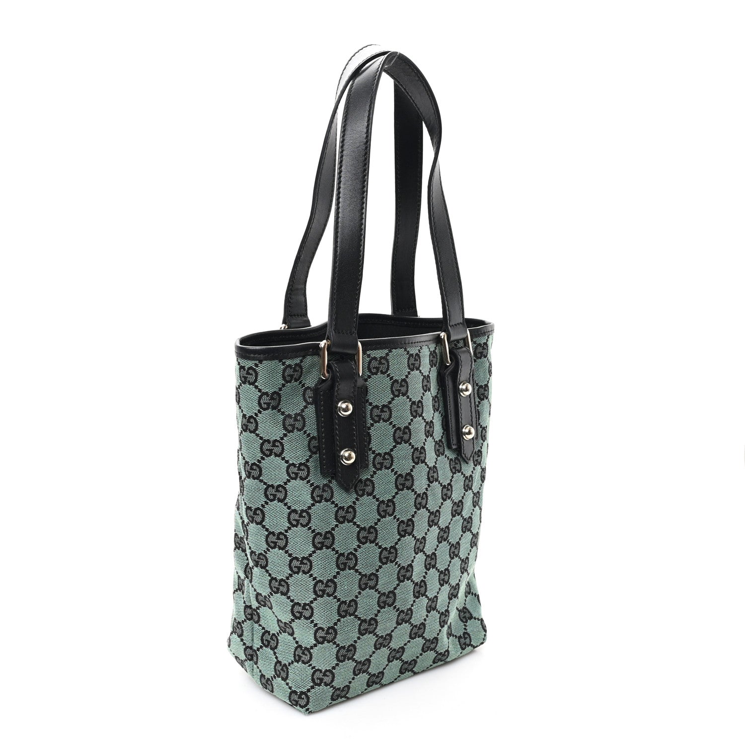 Gucci Monogram Tote Bag Green 2 of 10