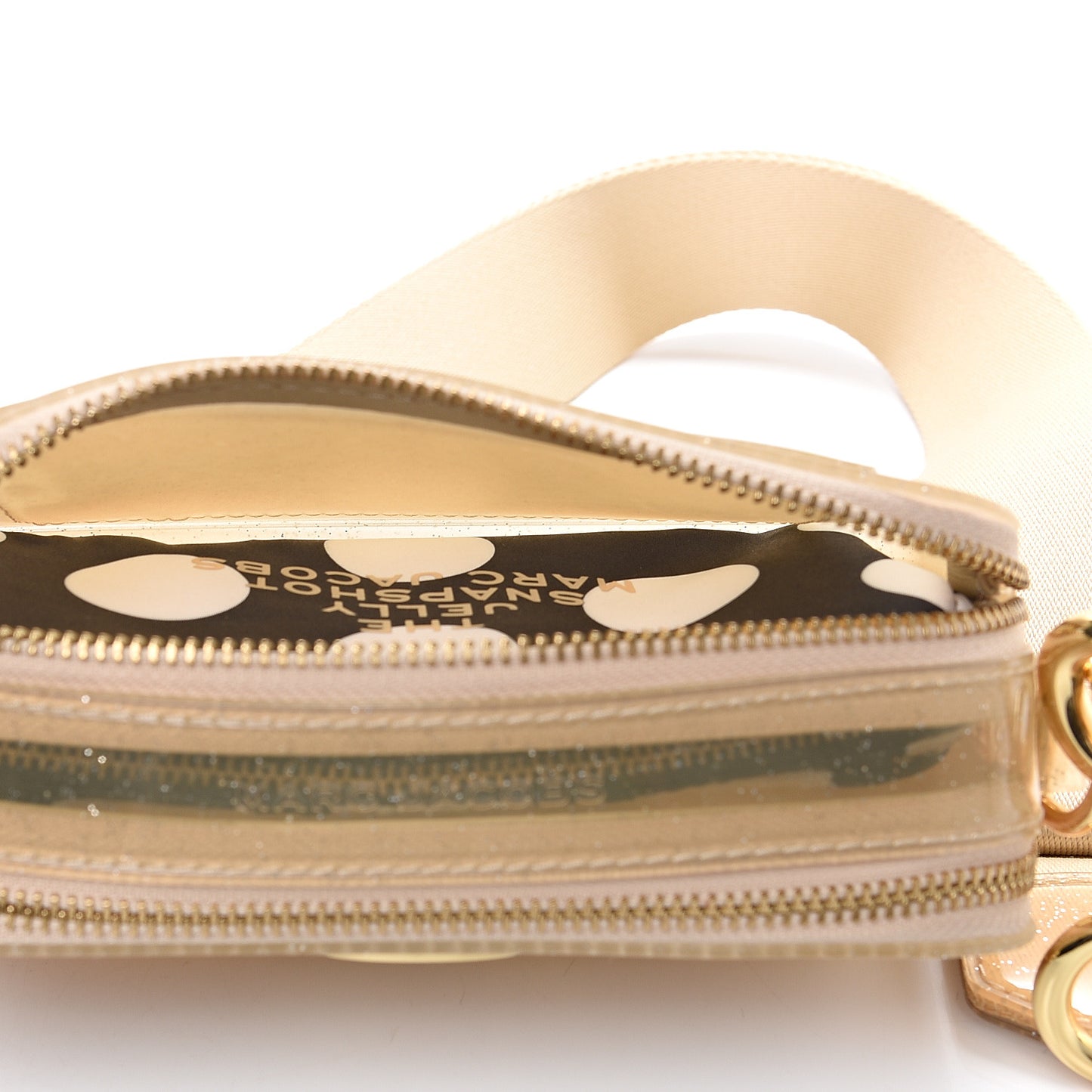 Jelly Glitter Small Snapshot Camera Bag Gold Silver