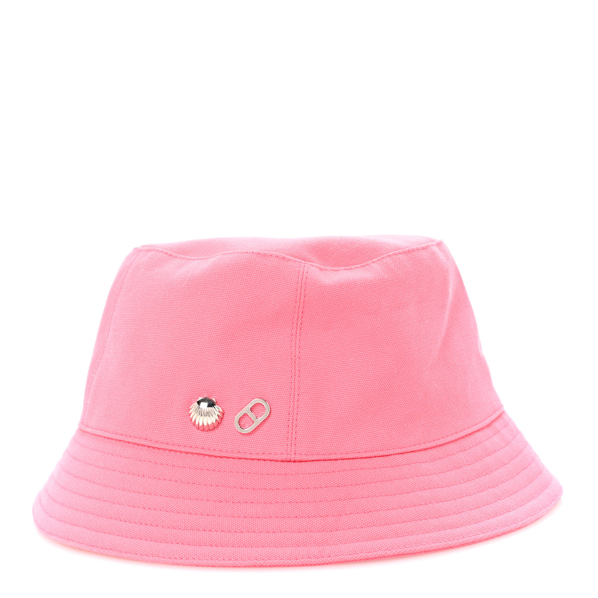 Calvi Seashell bucket hat Rose Azalee Hermes Cotton Canvas Calvi Seashell Bucket Hat 57 Rose  main image 3