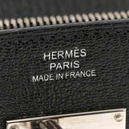 Hermes Chevre Mysore Kelly Wallet To Go Black 6 of 12